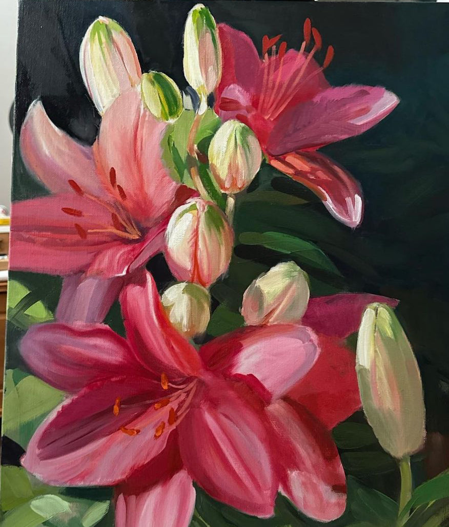 Pink Lilies